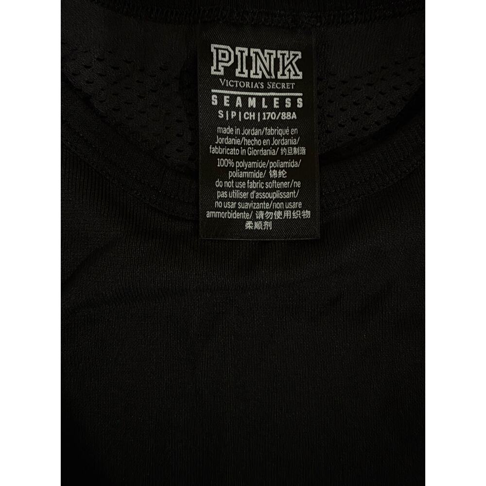 Women's PINK Active by Victoria's Secret Black Mesh Athletic tank size Small - Picture 4 of 6